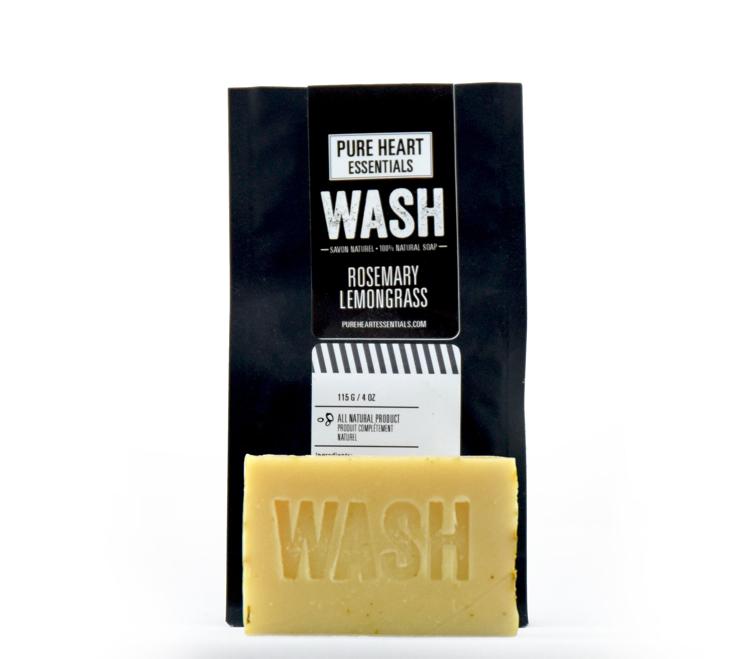 WASH – ROSEMARY/LEMONGRASS SOAP (VEGAN)