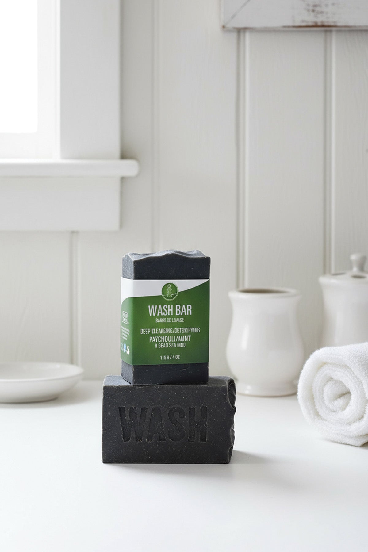 WASH – PATCHOULI/MINT & DEAD SEA MUD (VEGAN)